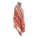 Women's Pink Beige Ombre Scarf 27"x80" Viscose Wool Wrap Shawl Beach Pareo VG