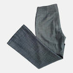 Anne Klein Women's High Waisted Wide Leg Sailor Wool Pants 4 Grey Flat Front VG