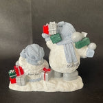 Encore Snow Buddies All For Me Santa Snowman Figurine 2000 Christmas Decor VNTG