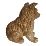 Vintage HOMCO Collie Puppy Dog Figurine Ceramic Sculpture No 8828 Tan White VG