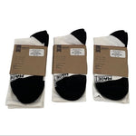 3 Pair MADE HERE Rawley Classic Crew White Black Cotton Unisex Socks Sz S/M NWT