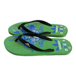Adidas Green Blue Pattern Flip Flops Sandals EU 40/US 9 Slippers NWOT