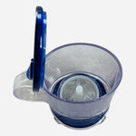 Teavana Perfect Tea Glass Press Maker Pot Blue Transparent 6.5" Infuser VG