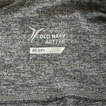 OLD NAVY Go-Dry Heather Grey Compression Leggings Fitted Pants Women M VG