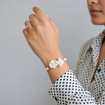 Women's Bracelet Seashell Beaded Bracelet White Pink Bracelet Costume Jewelry