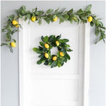 Lemon Garland 6ft Green Yellow Orange Fruit Vine Spring Summer Decor NIP