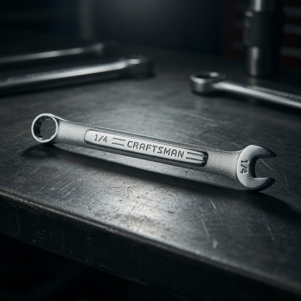 Vintage Craftsman 1/4" Combination Wrench 12-Point VV 44699 Forged USA 4" EXC