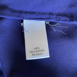 Banana Republic Women's Blue Long Sleeve Button Front Blouse Sz S VG