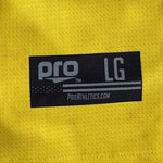 Unisex Athletic Jersey L Blue Yellow Reversible Tank Top DriFIT Mesh Performance