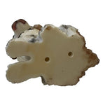 Dog Mate Sitting Cocker Spaniel Puppy Figurine Resin Statue 7" White Tan Black