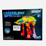 CRYSTALAND Lighted Brix 6-in-1 Mini Construction Set 132 pcs Kids Toy NIB
