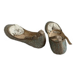 Betsey Johnson Joy Gold Rhinestone Ballet Flats Women’s Shoes Size 7B