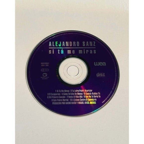 RARE CD Alejandro Sanz - Si Tu Me Miras