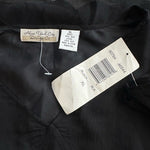 Vintage New York City Design Co. Women's Black Silk Tunic Blouse XL Sheer NWT