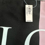 Victoria’s Secret Love Tote Canvas Striped Weekend Travel Bag NWT