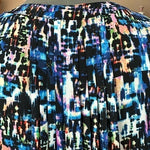 NYDJ Multicolor Abstract Print Blouse Women Sz M 3/4 Sleeve Polyester Shirt EXC