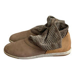 Emu Australia Numeralla Tan Suede Leather Perforated Ankle Boots Women’s 10