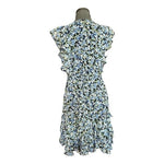 Tommy Hilfiger Womens Blue Floral Print Fit & Flare Dress Size 14 NWT