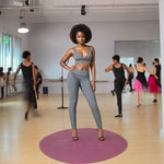 VICTORIA'S SECRET Sport Knockout Tight Leggings M Grey White Compression Cropped