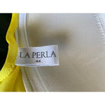 LA PERLA Women's Yellow Crystal Beaded Bra Size IT 44 US M Barely Worn Italy