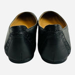 NINE WEST Black Leather Tansy Ballet Flats Women’s Slip-On Shoes Size 5.5