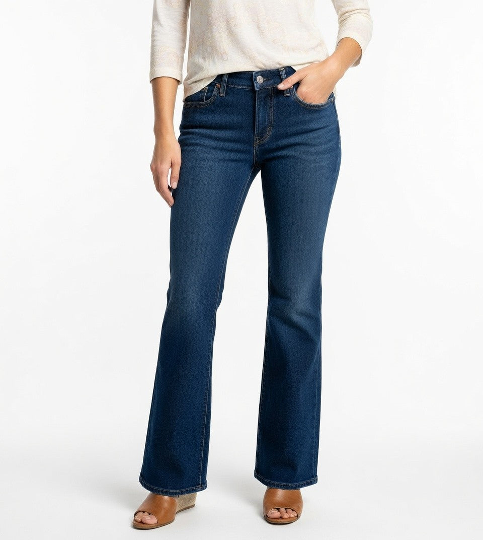 Levi's 518 Superlow Bootcut Women's Jeans 29/30 Dark Blue Low Rise NWT