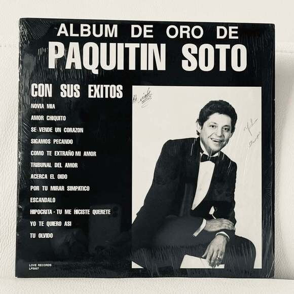 LP Album De Oro De Paquitin Soto Vinyl Record