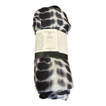 Michael Stars Viscose Ruana Scarf Wrap Black White Alligator Print One Size NWT