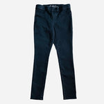 Gloria Vanderbilt Women's Pull On Slim Pants 6 Black Cotton Blend Ribbon Waist
