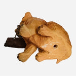 Dog Mate Labrador Puppy Figurine 4.5" Time To Pee Resin Statue Brown Orange VG