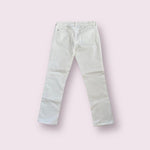 Old Navy White Cotton Boyfriend Straight Jeans Women Size 8 27" Inseam EXcellent