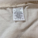 Denim&Co Cotton Straight Athletic Pants Women Medium Off White Elastic Waist New