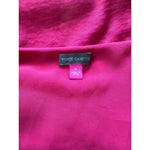 Vince Camuto Women's Magenta Pink Silky Asymmetrical V-Neck Dress XL $146 EXC