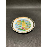 Florida Map Souvenir Plate 3.5" Ceramic Multicolored Collectible Miniature Gift