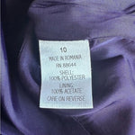 John Meyer Vintage Beaded Pencil Skirt Suit Violet Size 10 NWT