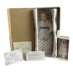 Vintage Danbury Mint Shirley Temple Porcelain Doll Bright Eyes 1991 NIB 17” NIB