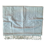 Light Grey Pashmina Women's Scarf 88"x26" Fringe Shawl Wrap Neck Warmer VG