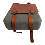 HUMMS Mammbo Grey Resin Brown Leather Unisex Backpack Argentina Travel Good Plus