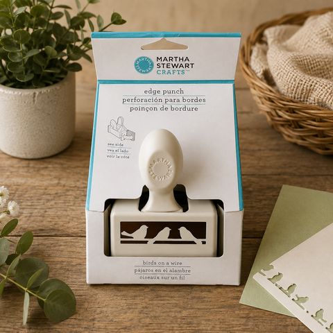 Martha Stewart Crafts Paper Edge Punch Birds On A Wire NIP Card Making Scrapbook