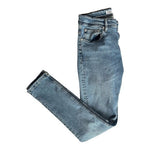ZARA Denimwear Medium Wash Blue Skinny Fit Stretch Cotton Denim Jeans Size 31 VG