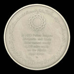 Franklin Mint History of Colonial America Pewter Medal Canoeing Mississippi Rive