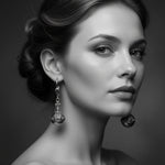 Vintage Casual Corner Filigree Ball Dangle Leverback Earrings Silver Tone NIB