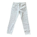 Ann Taylor LOFT Women's White Skinny Jeans Size 28/6 Mid Rise Cotton Stretch EXC