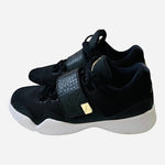 Air Jordan J23 Black Metallic Gold White Leather Men’s Sneakers 8.5