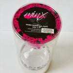MINX Bride-To-Be Wine Glass 13oz Pink Black Fur Charm 9" NIB Fancy Collectible