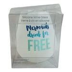 Icing Squeeze Me Silicone Wine Glass Mermaids Drink For Free Novelty Cup NIB Fun