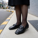 Gentle Souls Kenneth Cole Soraya Black Leather Loafers Flats Womens Sz 7.5M NIB