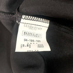 Ulmia Staff Influx Button Front Wrap Dress M Black Satin Short Sleeve 39" VG