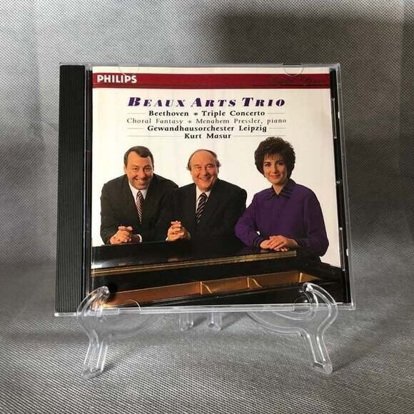 Rare! CD Beethoven Triple Concerto Choral Fantasy CD Beaux Arts Trio Kurt Masur