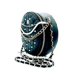 Badgley Mischka Black Quilted Crossbody Bag Chain Strap NWT Women’s Shoulder Bag